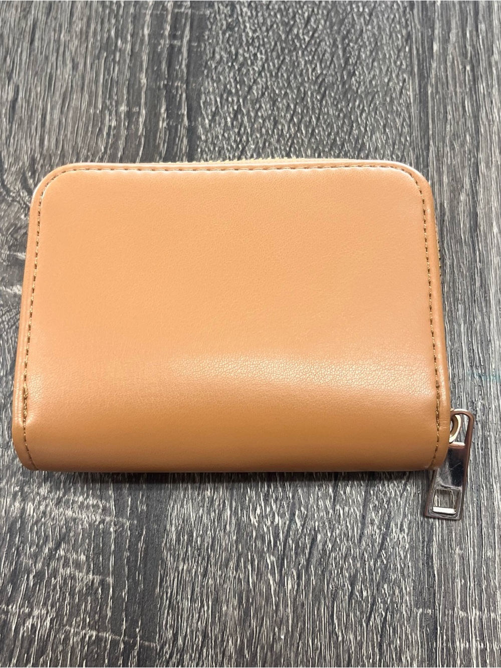 a new day Tan Zip Around Wallet